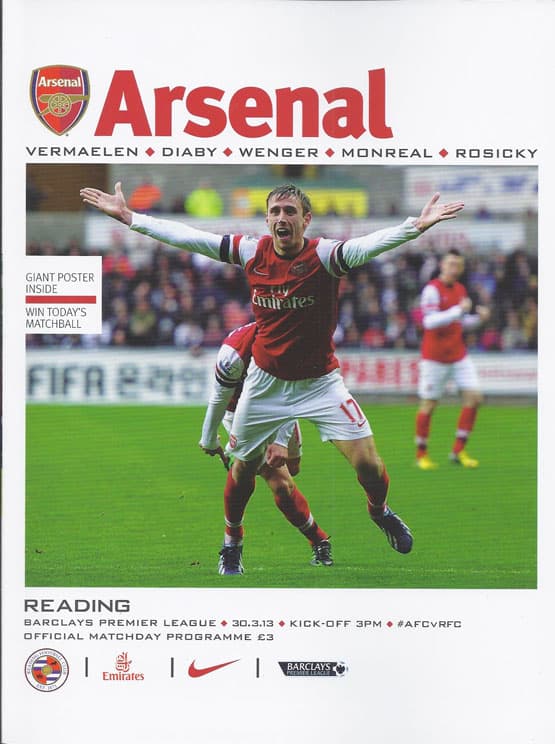 Arsenal FC v Reading FC